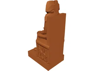 Khafre Statue 3D Model