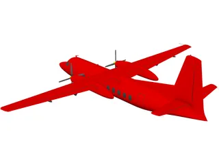 Fairchild Hiller FH-227 3D Model