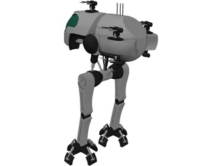 Robot Walker 3D Model