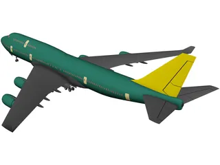 Boeing 747-400 3D Model