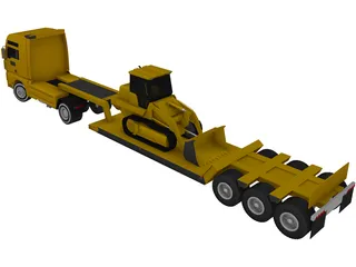 Euro Lowboy 3D Model