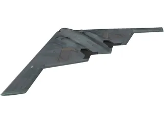 B2 Stealth Bomber 3D Model