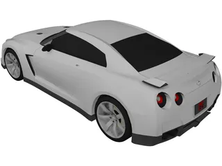 Nissan GT-R (2008) 3D Model