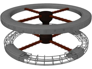 2001 Space Station 3D Model