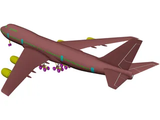 Boeing 747-200 3D Model