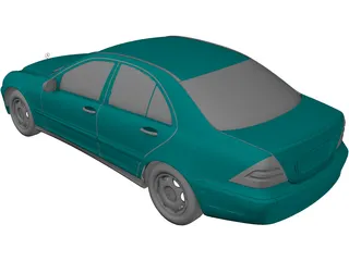 Mercedes-Benz C-class (2001) 3D Model