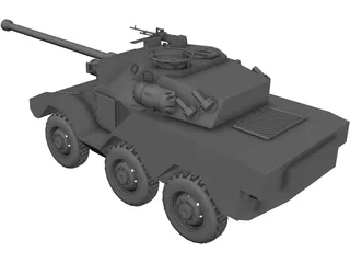 ERC-90 Recon Tank 3D Model