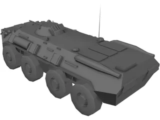 BTR-80 Armored Personnell Carrier 3D Model