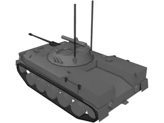 BMD-3 Airborne IFV 3D Model