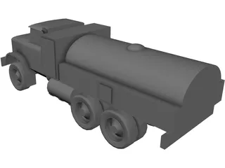 ZIL-131 Fuel Truck 3D Model