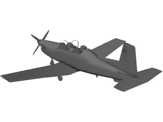 North American T-6 Texan II 3D Model