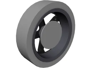 Wheel Enkei RZ5 3D Model