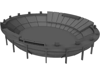 Modern Stadium 3D Model