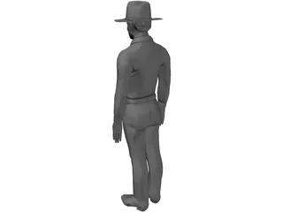 Cowboy 3D Model