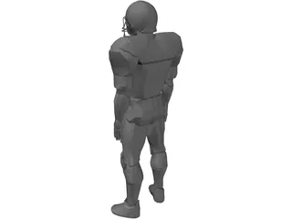 Football Player 3D Model