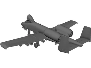 A-10A Thunderbolt II 3D Model