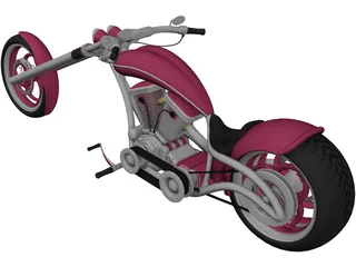 Custom Chopper 3D Model