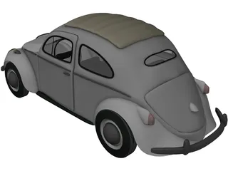 Volkswagen Beetle (1963) 3D Model