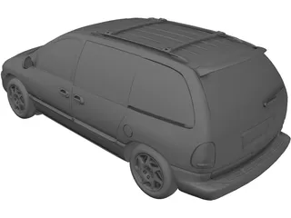 Dodge Caravan Sport (2000) 3D Model