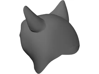 Cat Head 3D Model