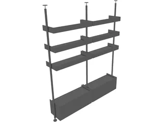 Bookcase 3D Model