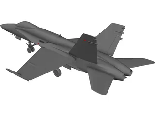 F-18A 3D Model