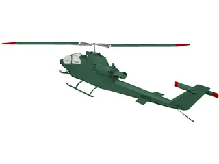 Bell AH-1 Cobra 3D Model