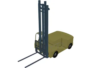 Forklift Boat 3D Model