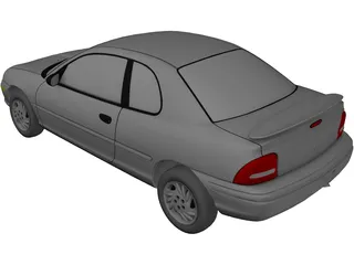 Plymouth Neon Coupe (1997) 3D Model