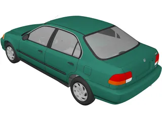 Honda Civic Sedan (1997) 3D Model