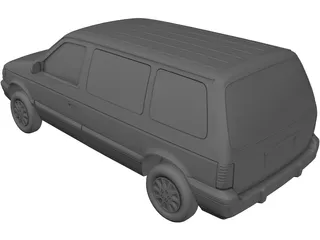 Plymouth Voyager (1995) 3D Model