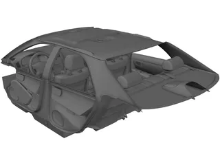 Interior Lexus ES 300 (1997) 3D Model