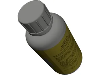 Boam Bottle (with Lid and Label) 3D Model