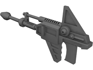 Sci-Fi Gun 3D Model