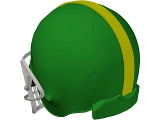 Football Helmet 3D Model