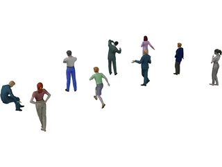 People Collection 3D Model