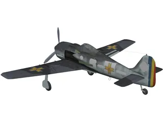 Focke-Wulf Fw 190 A 3D Model