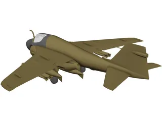 Grumman A-6E Intruder 3D Model