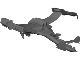 Final Fantasy Deep Eyes Dropship 3D Model