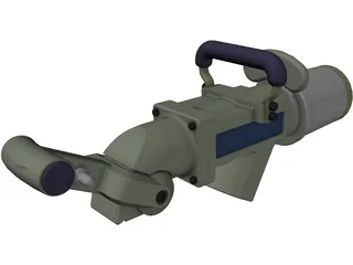 Large Refuelling Nozzle 3D Model