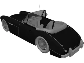 Austin Healey 3000 Mk III 3D Model