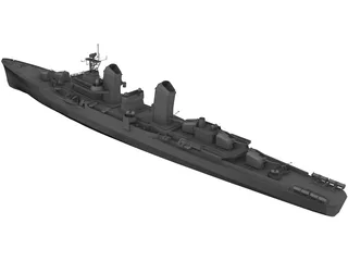 Battle Ship 3D Model