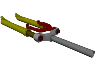 Suspension Fork 3D Model