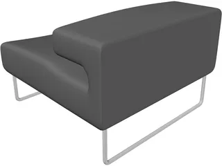 Chair Lowseat Urquiola Moroso 3D Model