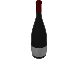 Wine Bottle 3D Model