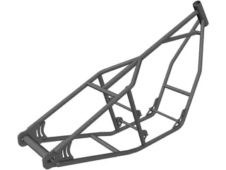 Honda CB750 Motorcycle Frame 3D Model