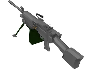 Squad Automatic Weapon 3D Model