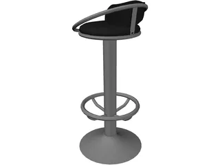 Barstool Dolly 3D Model