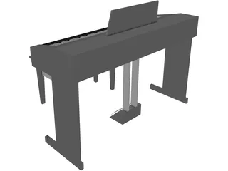 Electronic Keyboard 3D Model