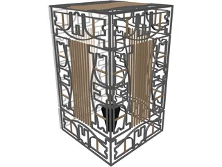 Golden Cage  3D Model